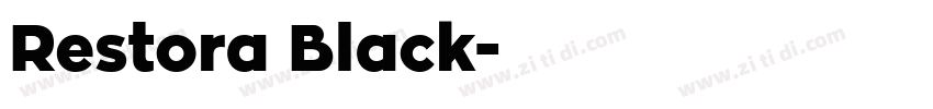 Restora Black字体转换